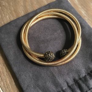 Gold wrap bracelet